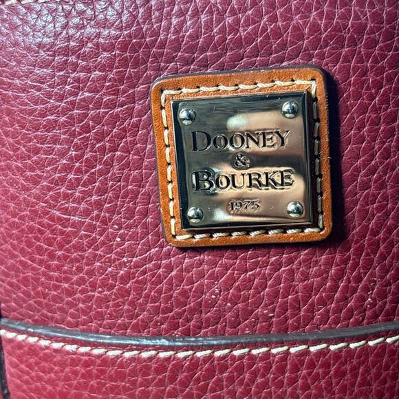Dooney and Bourke Pebble Grain Small Lexington in Bordeaux - Picture 8 of 9